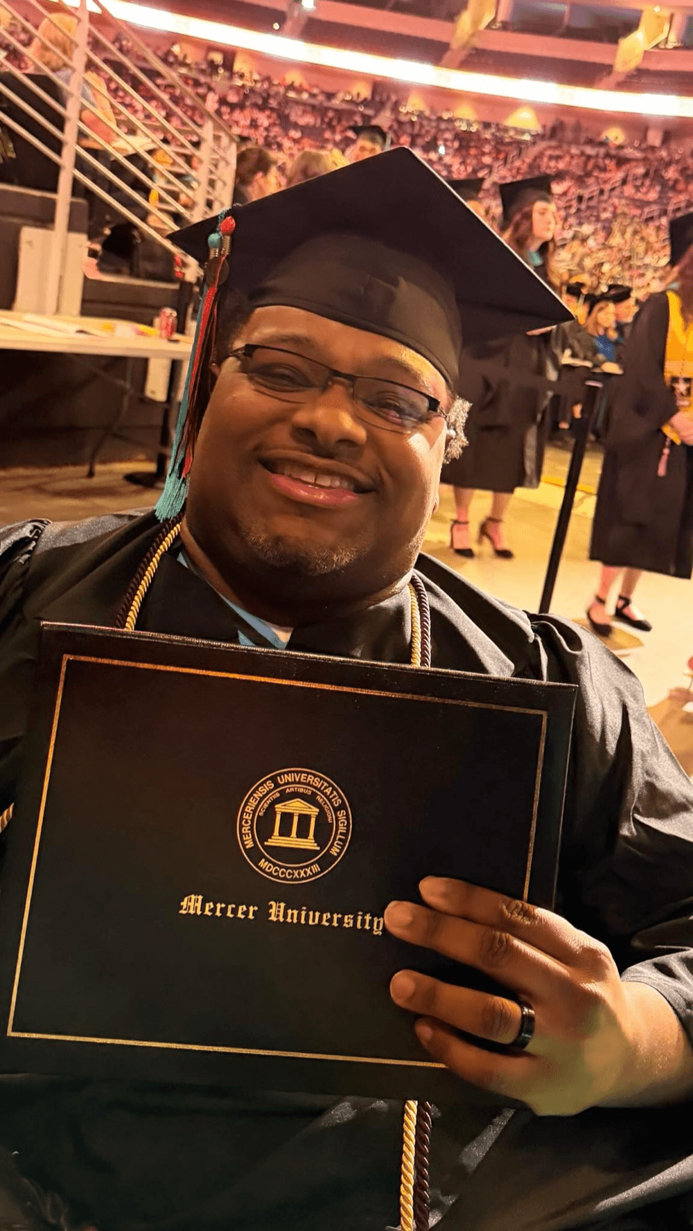 Brian Moore at his Mercer University graduation